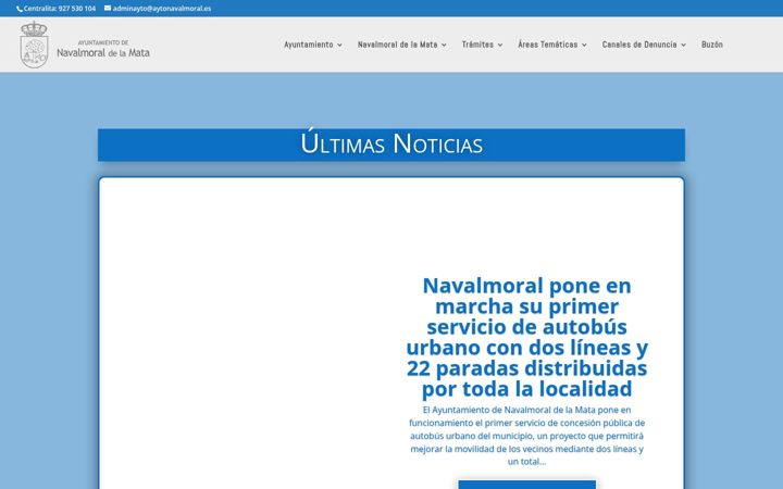 Screenshot of aytonavalmoral.es