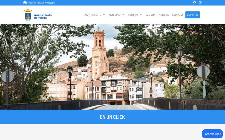 Screenshot of aytoperalta.com