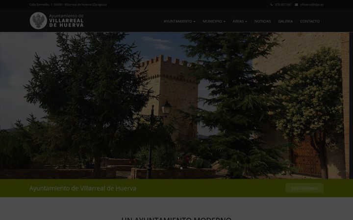 Skjermbilde av aytovillarrealdehuerva.es