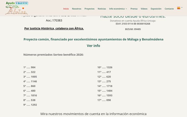 Screenshot of ayuda-africa.com