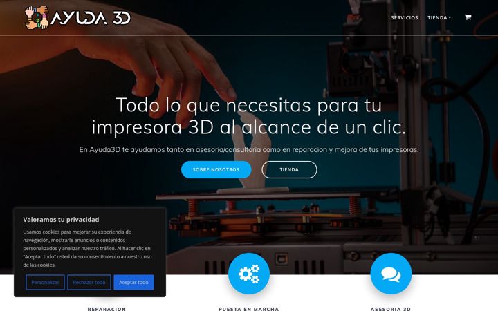 Screenshot of ayuda3d.com