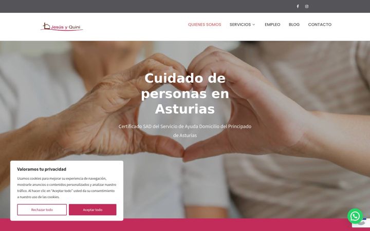 Skjermbilde av ayudaadomicilioasturias.es