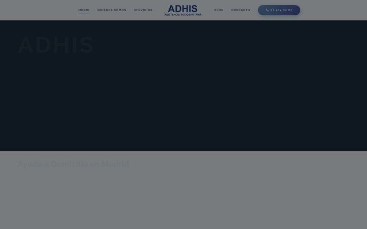 Screenshot of ayudaadomiciliomadrid.es