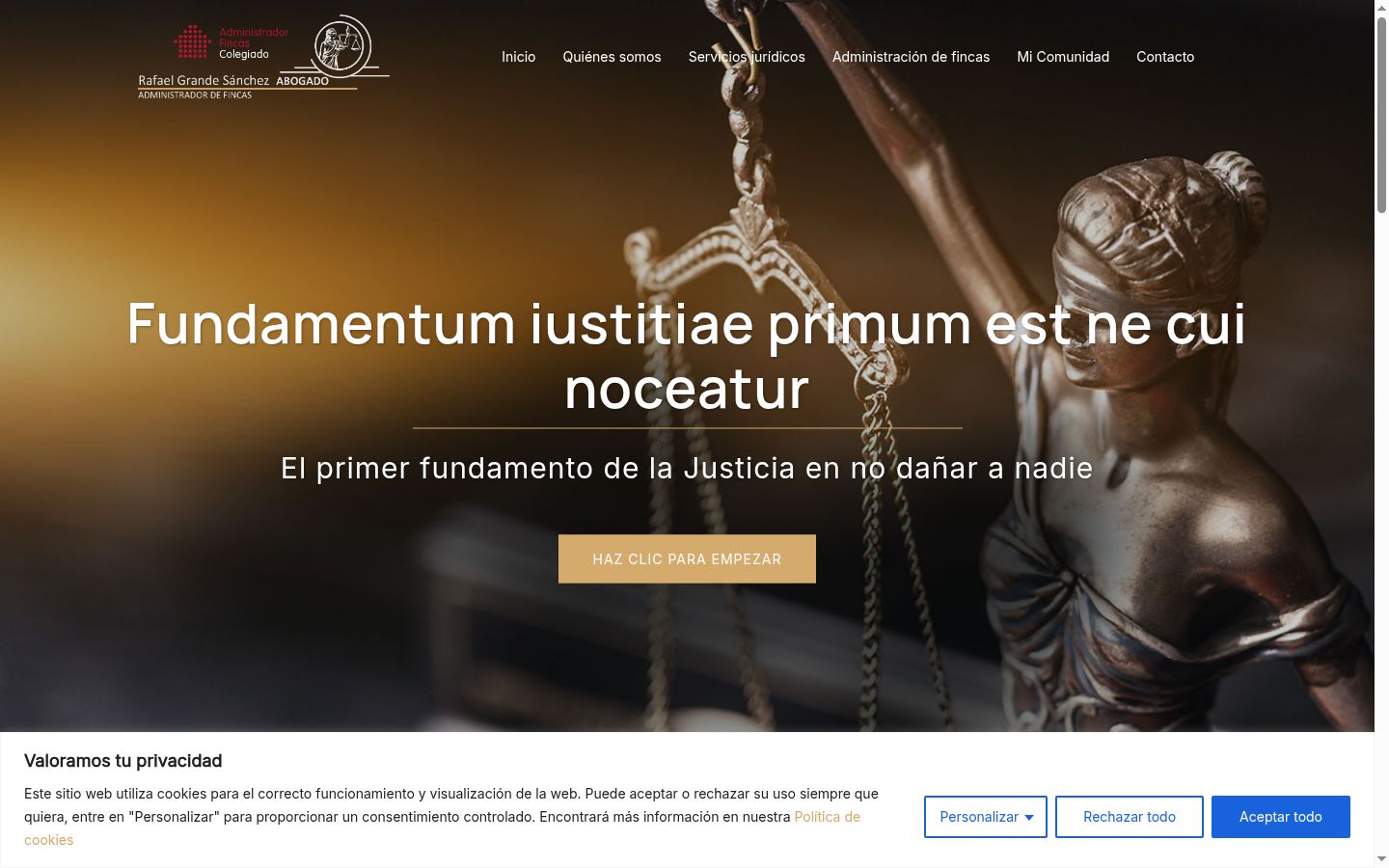 Captură de ecran a bannerului de consimțământ afișat înainte de orice interacțiune