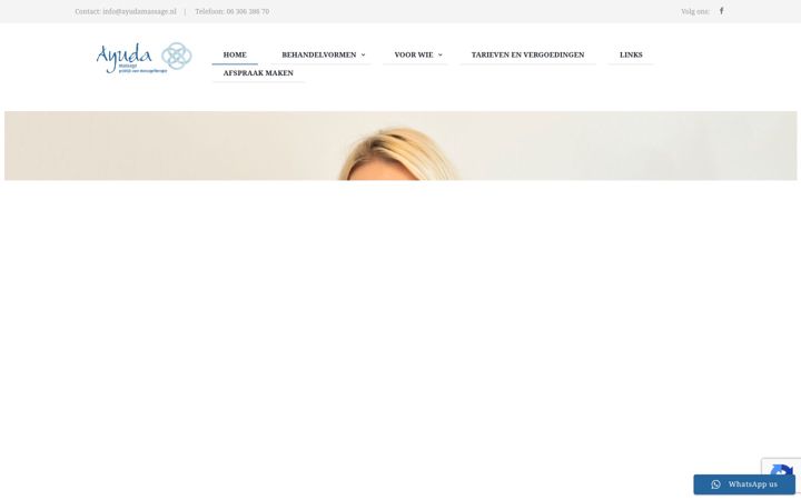Екранна снимка на ayudamassage.nl