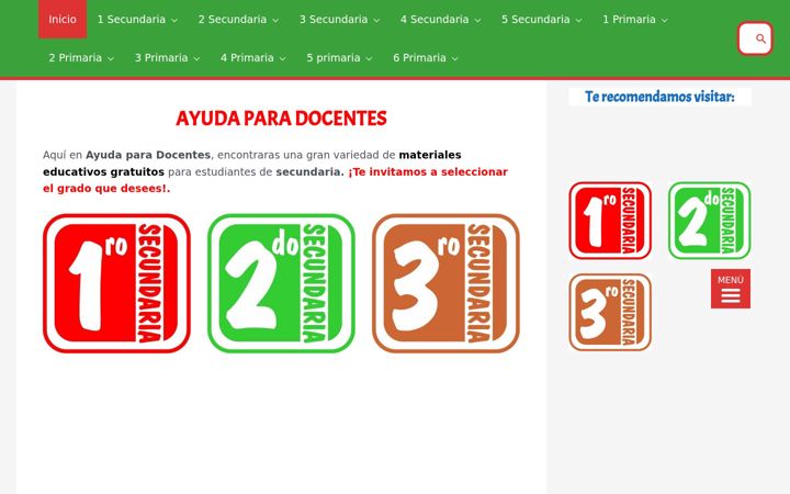Screenshot of ayudaparadocentes.com
