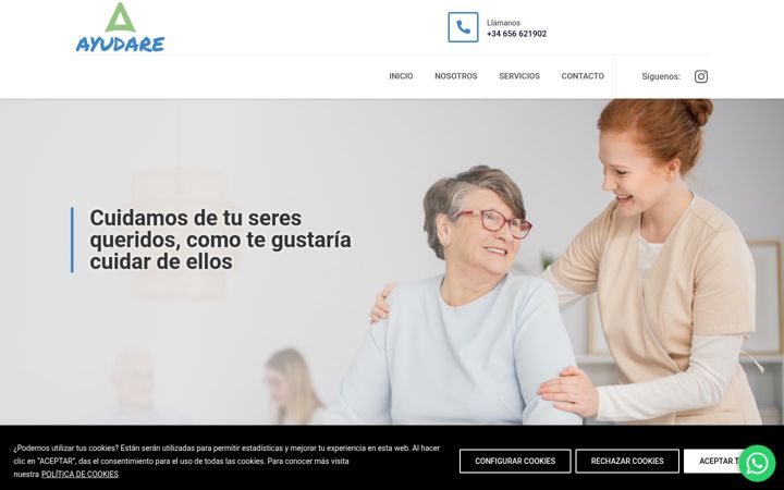 Screenshot of ayudare.es