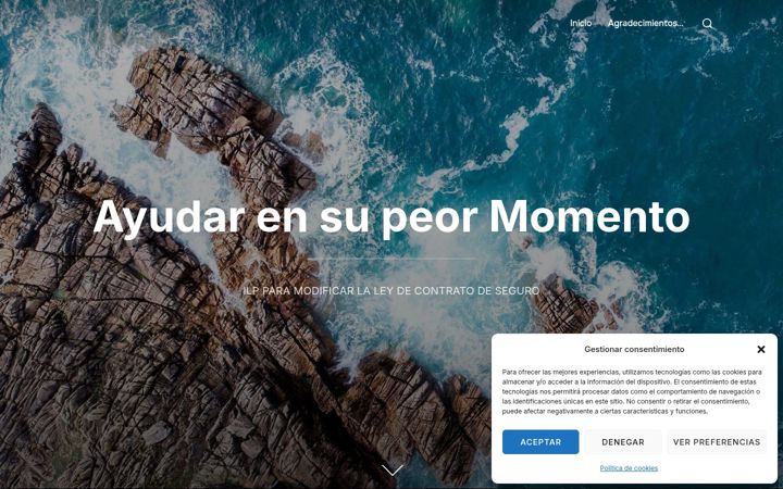Screenshot of ayudarensupeormomento.es