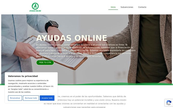 Screenshot of ayudasonline.es