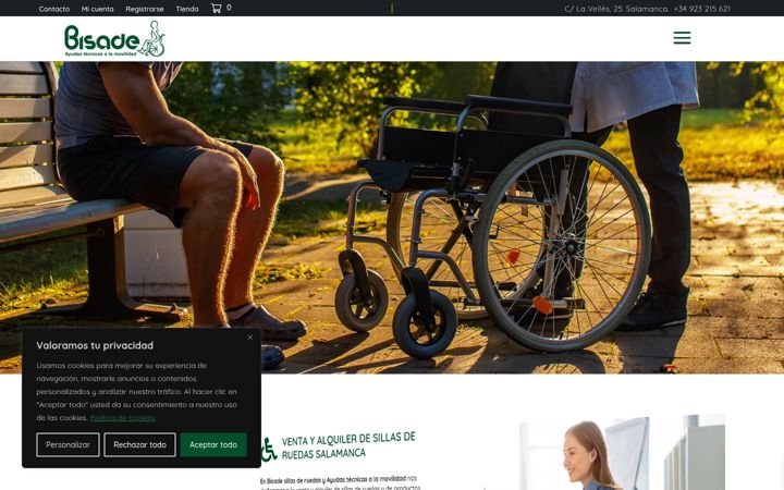 Screenshot of ayudastecnicasbisade.com