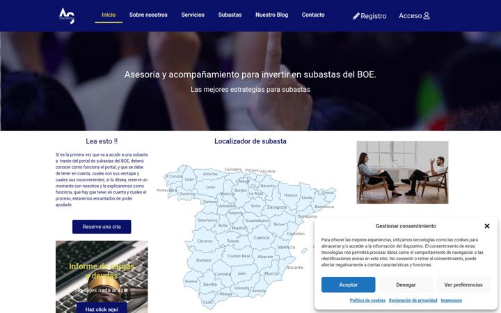 Screenshot of ayudasubastas.com