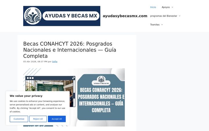 Screenshot of ayudasybecasmx.com