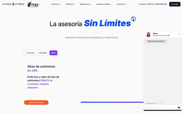 Screenshot of ayudatpymes.com