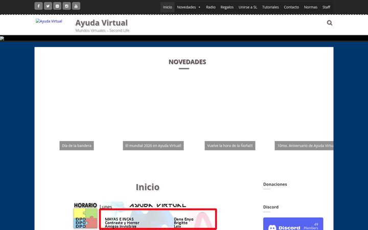 Screenshot of ayudavirtual.org