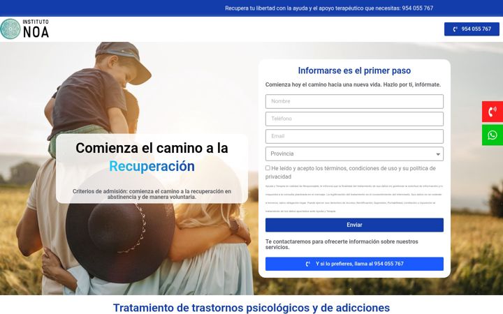 Screenshot of ayudayterapia.com
