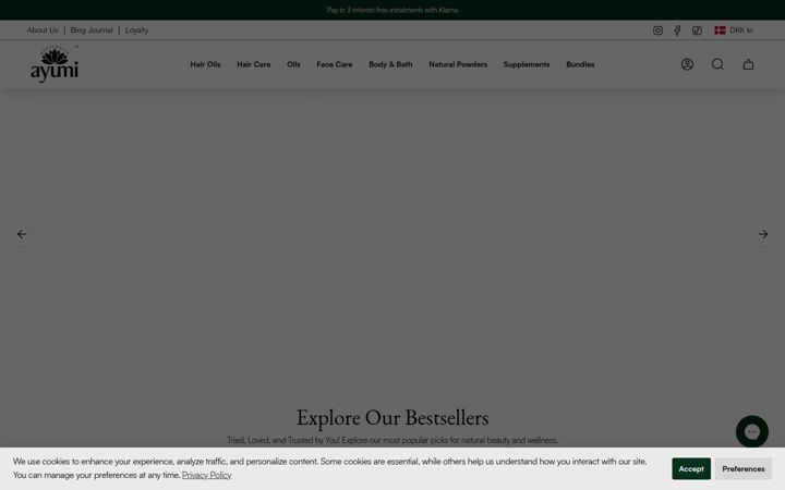 Screenshot of ayumi.co.uk