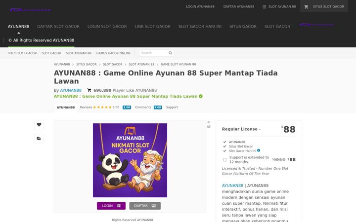 Screenshot stránky ayunan88.com