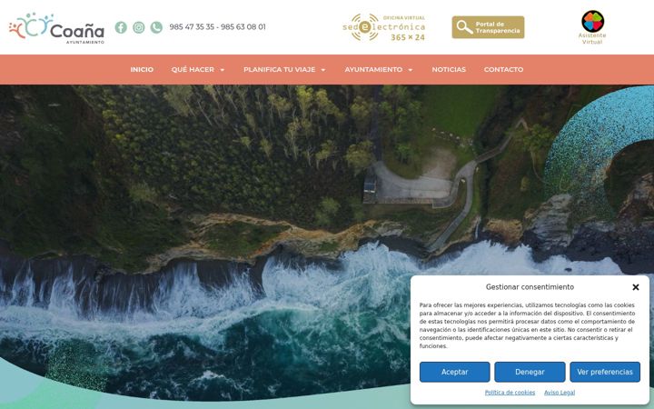 Screenshot of ayuntamientodecoana.com