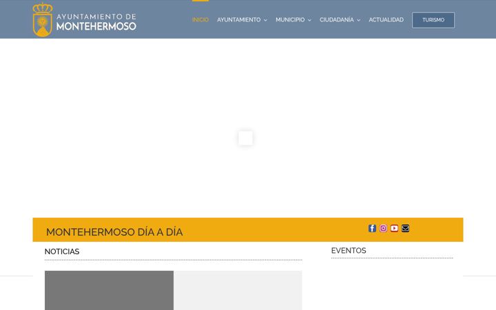Ekraanipilt saidist ayuntamientodemontehermoso.es