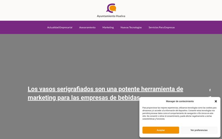 Screenshot of ayuntamientohuelva.es