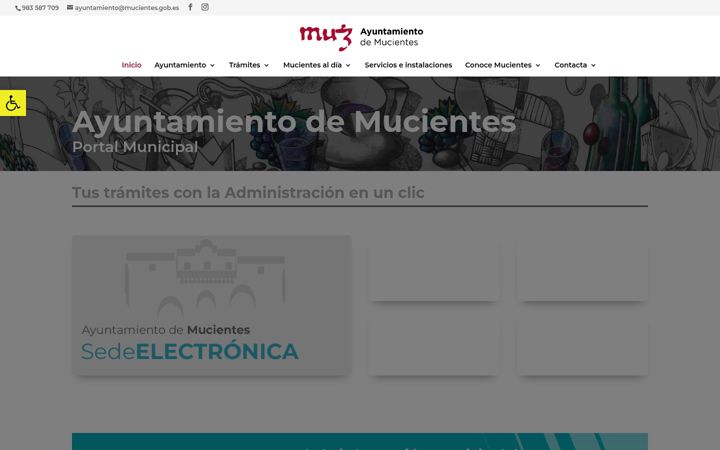 Screenshot of ayuntamientomucientes.es