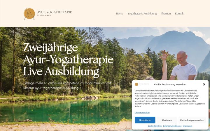 Screenshot of ayur-yoga-therapie.de