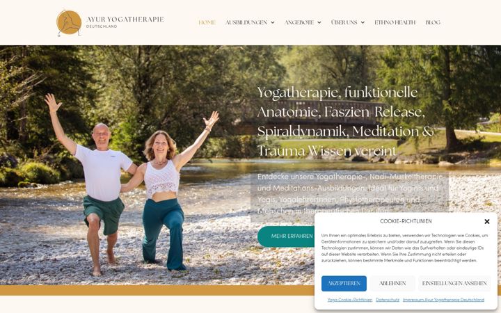 Screenshot του ayur-yogatherapie.de