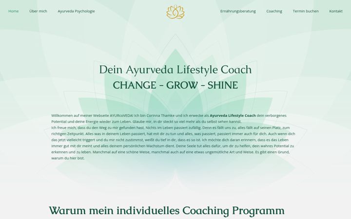 Screenshot of ayurcoveda.com