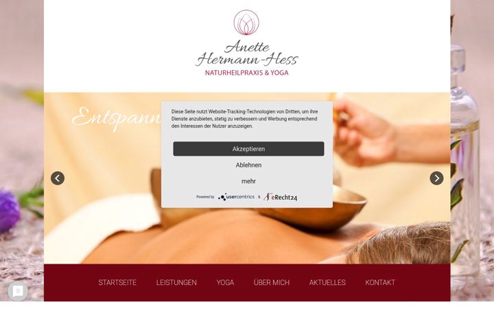 Screenshot of ayurveda-anette.de