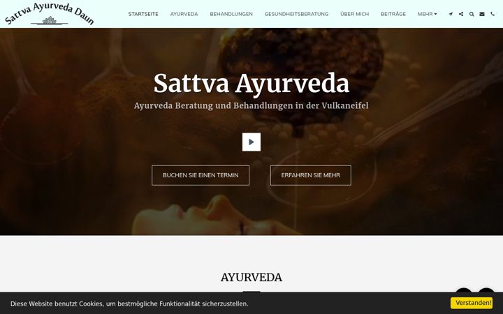 Screenshot of ayurveda-eifel.de
