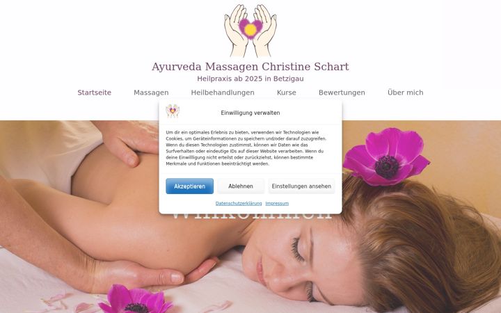 Capture d'écran de ayurveda-massagen-kempten.de