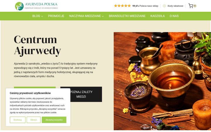 Screenshot of ayurveda-polska.com