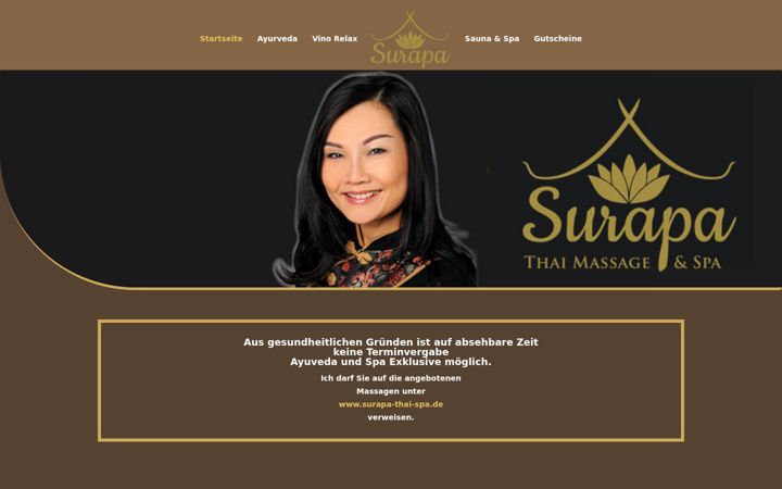 Screenshot of ayurveda-surapa.de