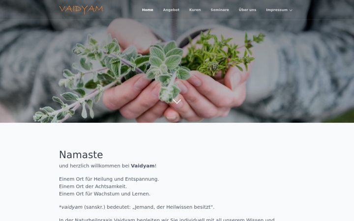 Screenshot of ayurveda-yoga-muenchen.de