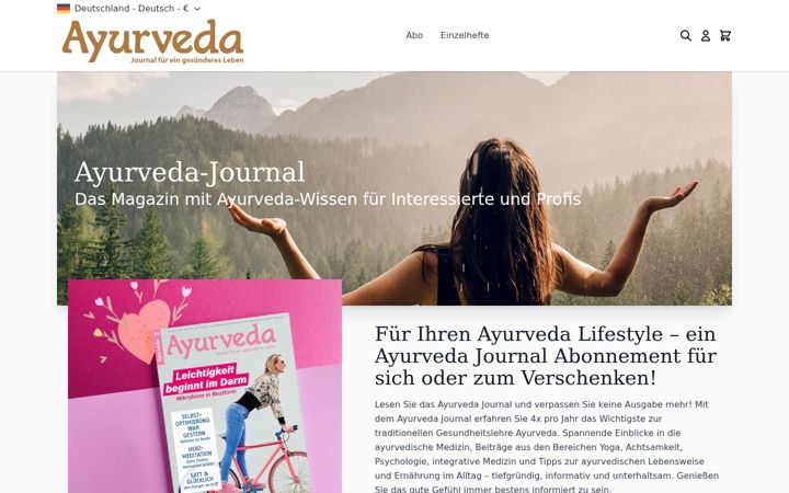 Screenshot of ayurvedajournal.shop