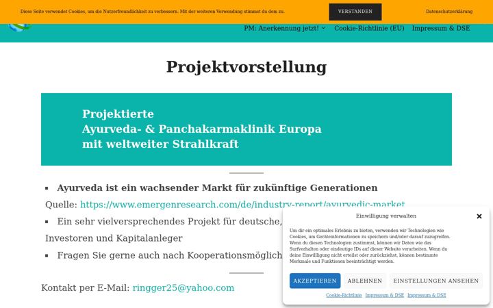 Screenshot of ayurvedaklinik-europa.de