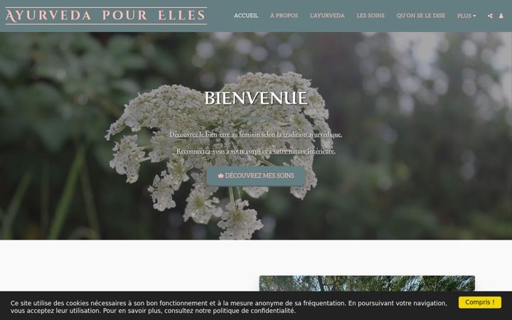 Screenshot of ayurvedapourelles.fr