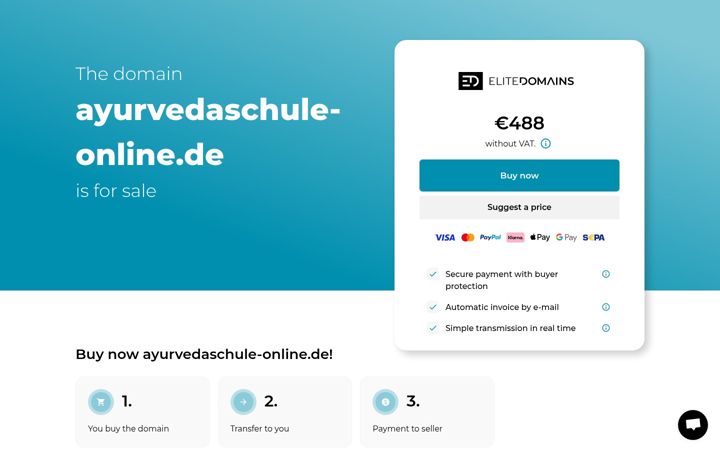 Screenshot of ayurvedaschule-online.de