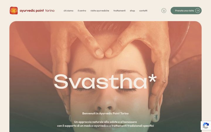 Screenshot of ayurvedicpoint-torino.it