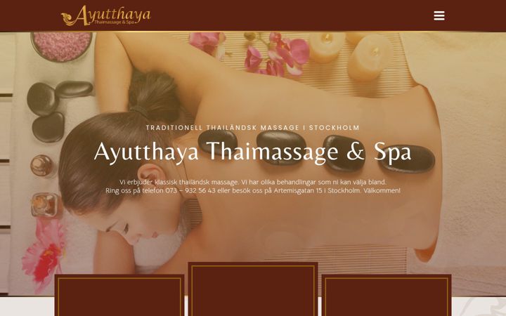 Screenshot of ayutthayathaimassage.se