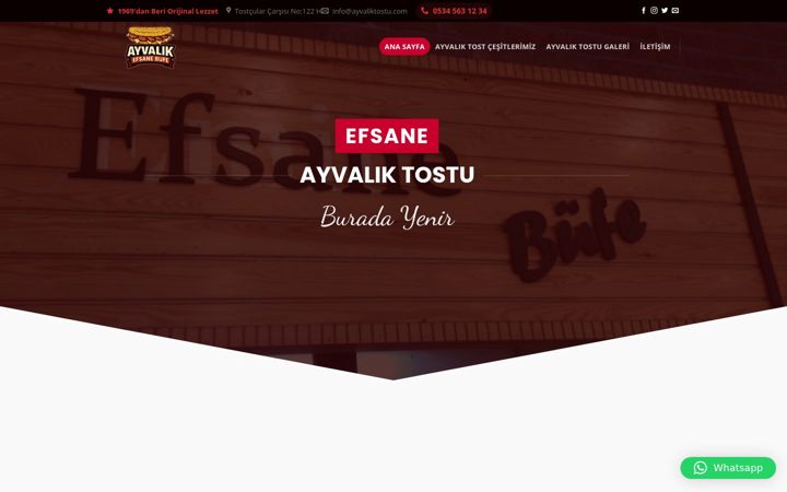 Screenshot of ayvaliktostu.com