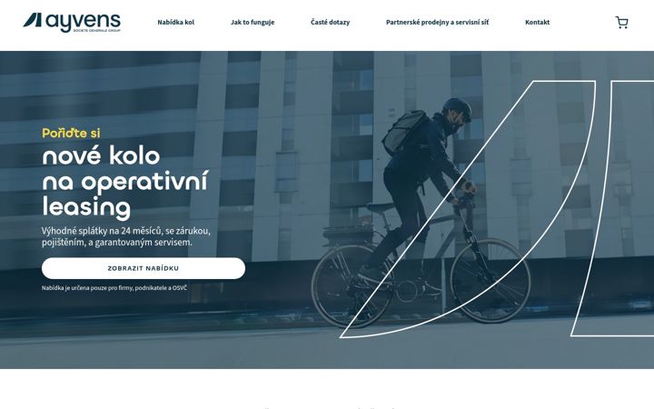 Screenshot of ayvensbike.cz