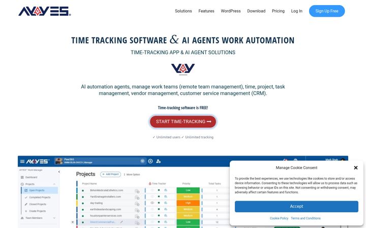 Screenshot of ayyes.com