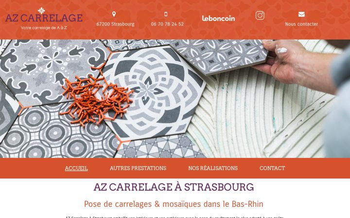 Screenshot of az-67-carrelage.fr