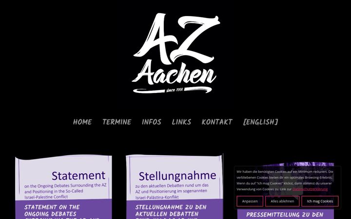 Zrzut ekranu az-aachen.de