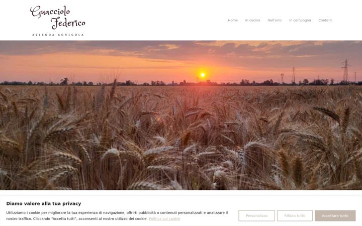 Screenshot of az-agricolaguacciolo.it