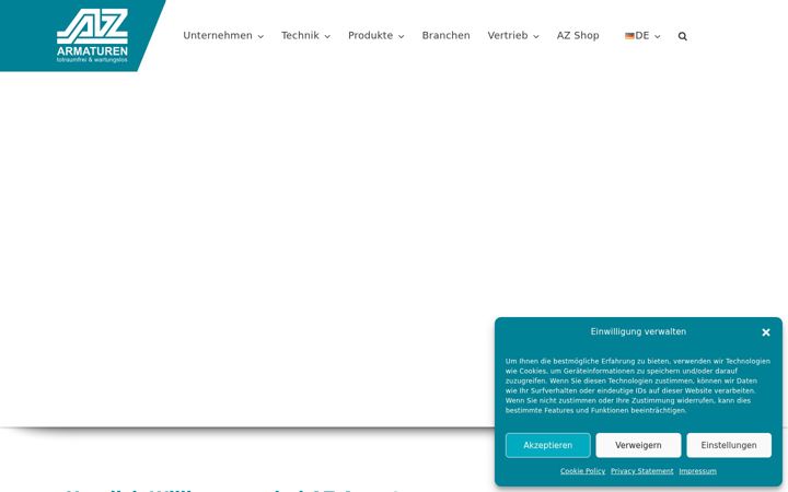 Screenshot of az-armaturen.com