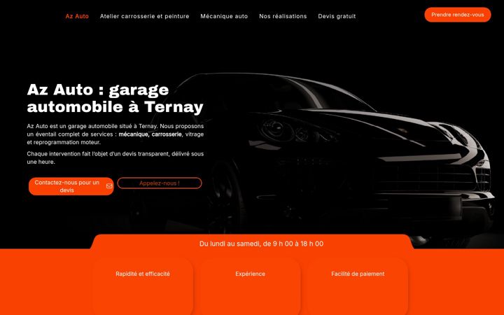 Screenshot of az-auto.fr
