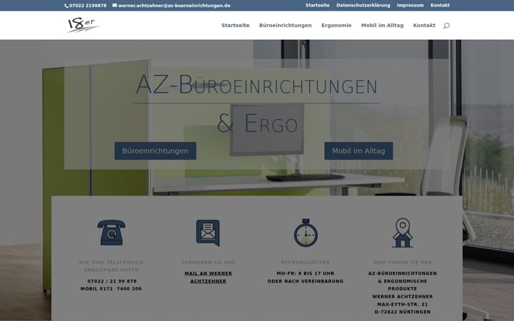 Captură de ecran a az-bueroeinrichtungen.de