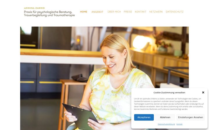 Screenshot of az-coaching.ch